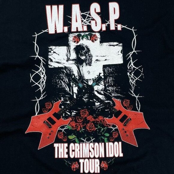 WASP The Crimson Idol Tour Rock Band Tee T-Shirt 166 - Picture 2 of 5